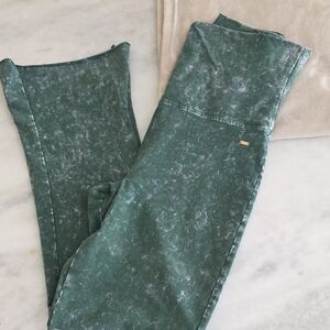 Pinko Teal Acid Wash Pants